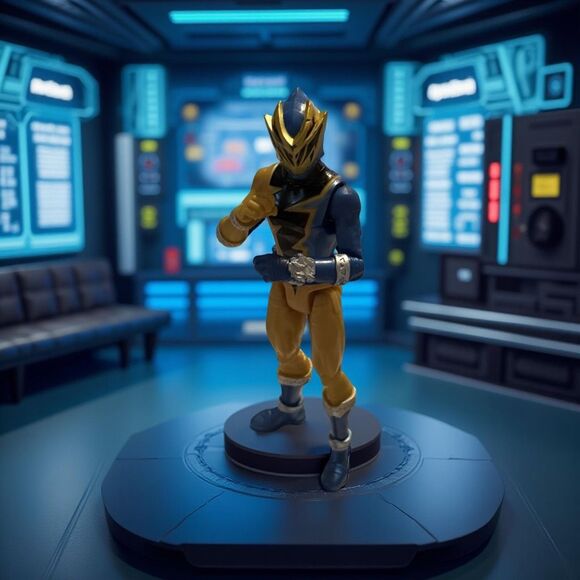 2021 POWER RANGERS Dino Fury Master Mode GOLD RANGER 6” B14 - Picture 1 of 7